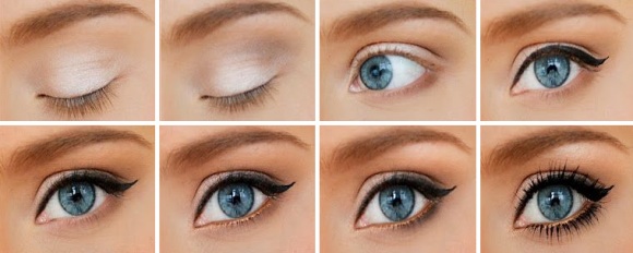 макияж для увеличения глаз